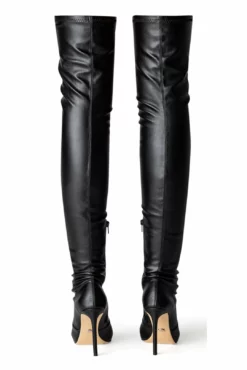 Tony Bianco Avah Black Venezia 10.5cm Long Boots 11 Tony Bianco Avah Black Venezia 10.5cm Long Boots