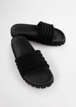 Tony Bianco Becki Black Phoenix 3cm Sandals