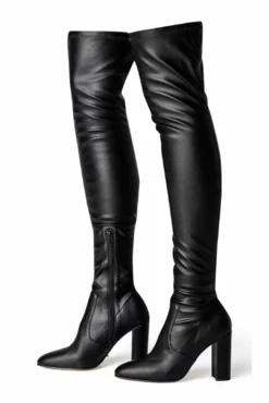 Tony Bianco Hot List Bloom Black Venezia 9.5cm Long Boots 9 Tony Bianco Hot List Bloom Black Venezia 9.5cm Long Boots