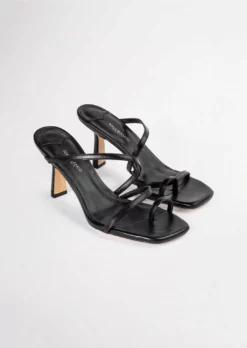 Tony Bianco Best Sellers Blossom Black Sheep Nappa 7.5cm Heels