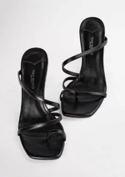 Tony Bianco Best Sellers Blossom Black Sheep Nappa 7.5cm Heels