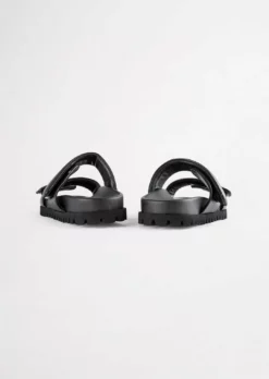 Tony Bianco Bonny Black Nappa 3cm Sandals