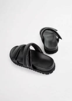 Tony Bianco Bonny Black Nappa 3cm Sandals