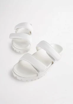 Tony Bianco Bonny White Nappa 3cm Sandals Shoes