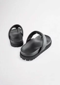 Tony Bianco Brenna Black Nappa 3cm Sandals Shoes 18 Tony Bianco Brenna Black Nappa 3cm Sandals Shoes