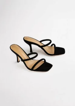 Tony Bianco Bria Black Phoenix 8.5cm Heels