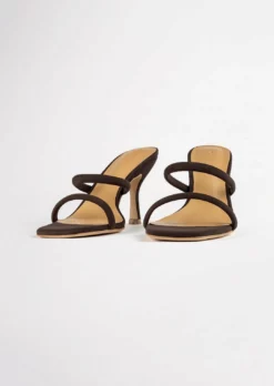 Tony Bianco Bria Chocolate Phoenix 8.5cm Heels Shoes