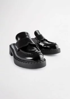 Tony Bianco Chime Black Hi Shine 4.5cm Casual Shoes