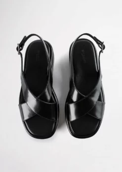 Tony Bianco Shoes Ciara Black Hi Shine 4cm Sandals 13 Tony Bianco Shoes Ciara Black Hi Shine 4cm Sandals