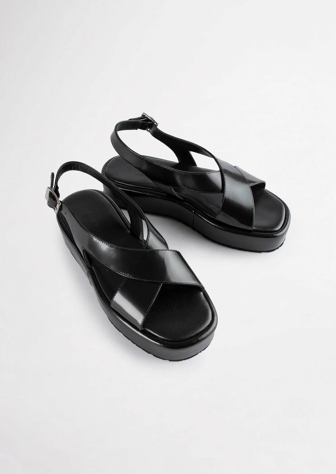 Tony Bianco Shoes Ciara Black Hi Shine 4cm Sandals 4 Tony Bianco Shoes Ciara Black Hi Shine 4cm Sandals