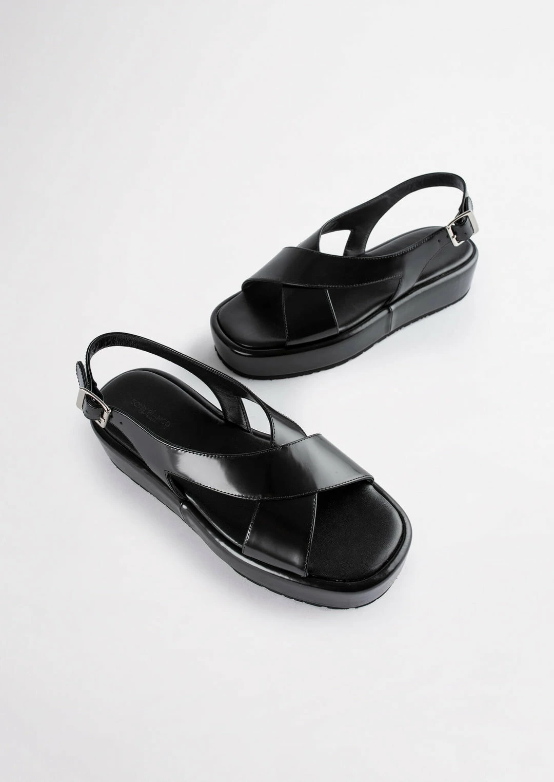 Tony Bianco Shoes Ciara Black Hi Shine 4cm Sandals 6 Tony Bianco Shoes Ciara Black Hi Shine 4cm Sandals