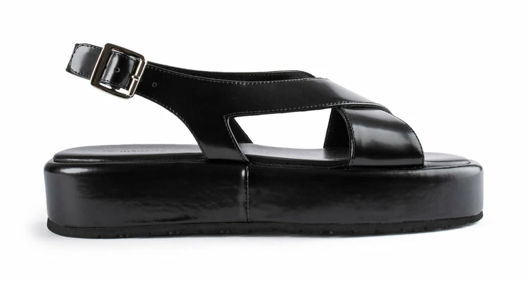 Tony Bianco Shoes Ciara Black Hi Shine 4cm Sandals 3 Tony Bianco Shoes Ciara Black Hi Shine 4cm Sandals