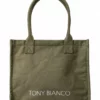 Tony Bianco Claire Khaki Tote Bag