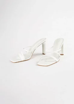 Tony Bianco Classic White Nappa 8.5cm Heels