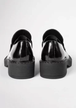 Tony Bianco Corvette Black Hi Shine 4.5cm Casual Shoes