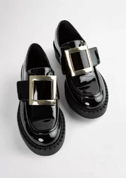 Tony Bianco Cossi Black Patent 4.5cm Casual Shoes