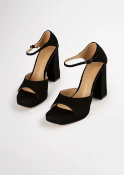 Tony Bianco Dante Black Phoenix 11.5cm Heels Shoes