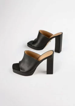 Tony Bianco Daytona Black Como 11.5cm Heels