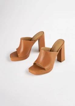 Tony Bianco Shoes Daytona Tan Como 11.5cm Heels