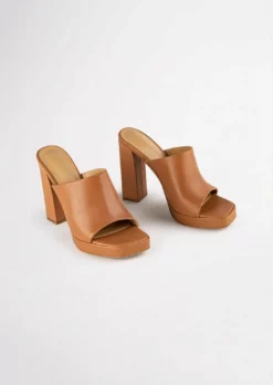 Tony Bianco Shoes Daytona Tan Como 11.5cm Heels