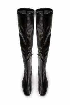 Tony Bianco Shoes Delight Black Venezia 4.5cm Long Boots