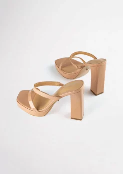 Tony Bianco Shoes Dynasty Nude Patent 11.5cm Heels