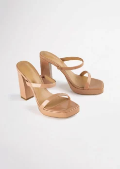 Tony Bianco Shoes Dynasty Nude Patent 11.5cm Heels