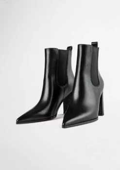 Tony Bianco Easton Black Como 8.5cm Ankle Boots
