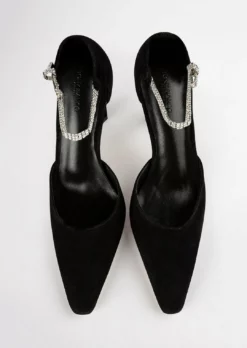 Tony Bianco Eliza Black Suede 10.5cm Heels Shoes 15 Tony Bianco Eliza Black Suede 10.5cm Heels Shoes