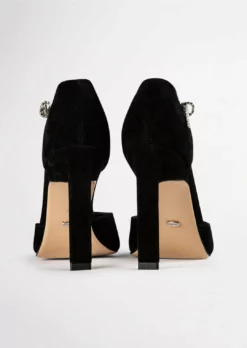 Tony Bianco Eliza Black Suede 10.5cm Heels Shoes 11 Tony Bianco Eliza Black Suede 10.5cm Heels Shoes
