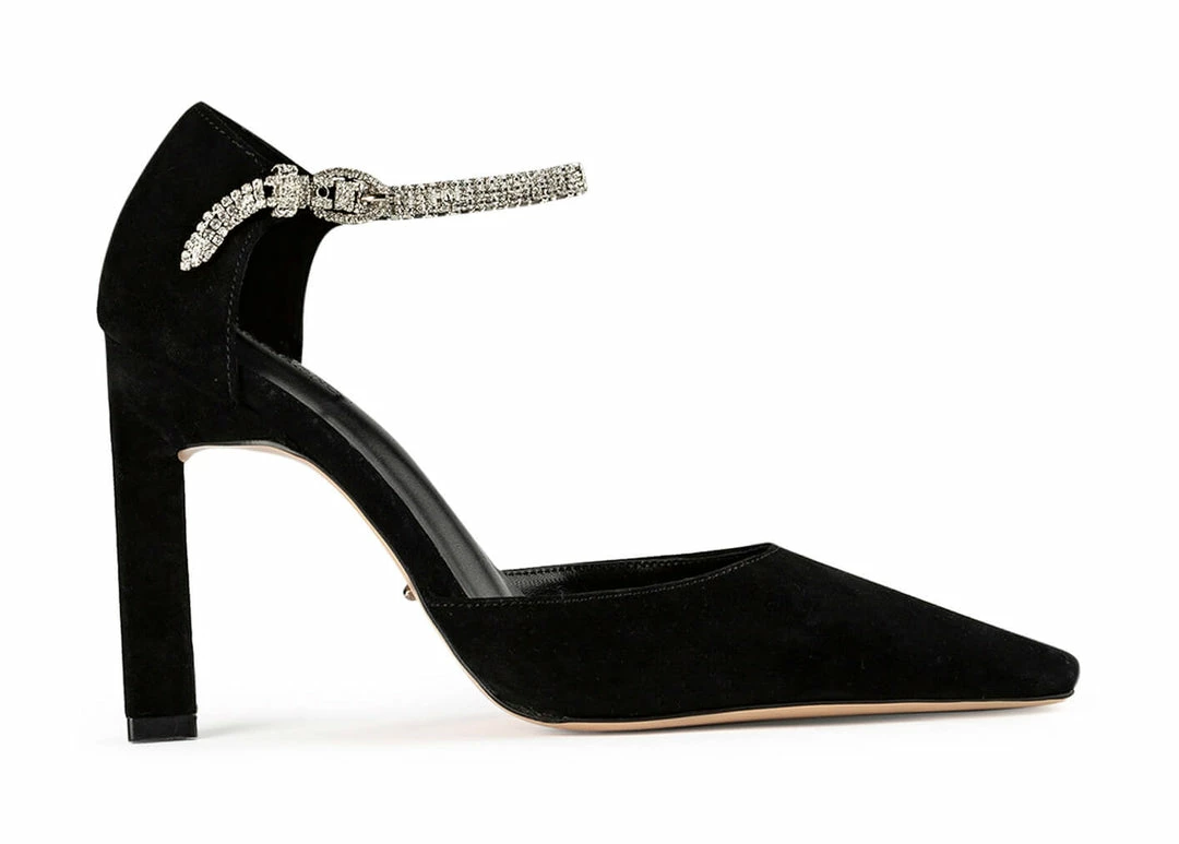 Tony Bianco Eliza Black Suede 10.5cm Heels Shoes 3 Tony Bianco Eliza Black Suede 10.5cm Heels Shoes