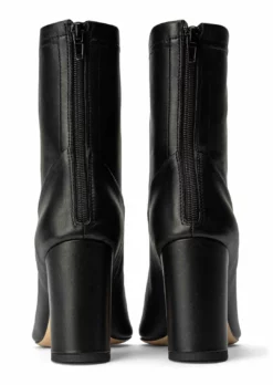 Tony Bianco Ellie Black Nappa 8.5cm Ankle Boots Shoes