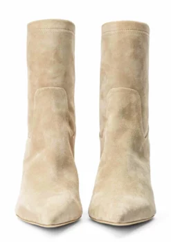 Tony Bianco Ellie Malt Suede 8.5cm Ankle Boots Shoes