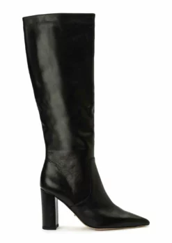 Tony Bianco Hot List Epic Black Venice 8.5cm Calf Boots