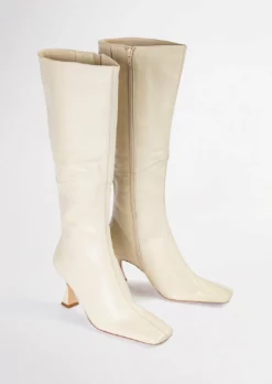 Tony Bianco Hot List Fantasy Vanilla Nappa 8cm Calf Boots