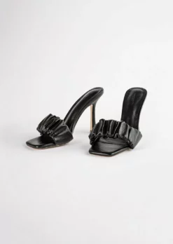 Tony Bianco Fara Black Nappa 10.5cm Heels Shoes