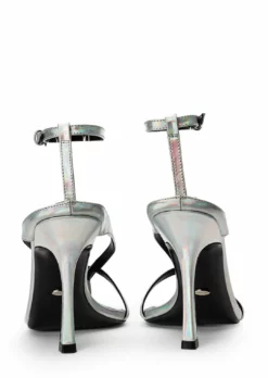 Tony Bianco Faythe Silver Illumine 10.5cm Heels