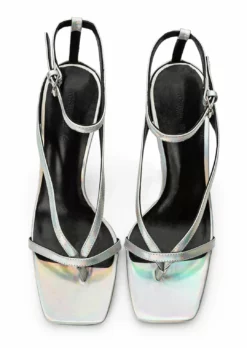 Tony Bianco Faythe Silver Illumine 10.5cm Heels