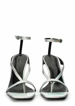 Tony Bianco Faythe Silver Illumine 10.5cm Heels