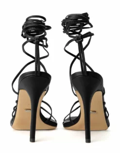 Tony Bianco Feliz Black Nappa 10.5cm Heels Shoes