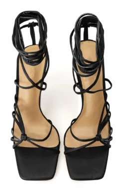 Tony Bianco Feliz Black Nappa 10.5cm Heels Shoes