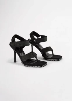 Tony Bianco Shoes Fia Black Webbing 11cm Heels 13 Tony Bianco Shoes Fia Black Webbing 11cm Heels