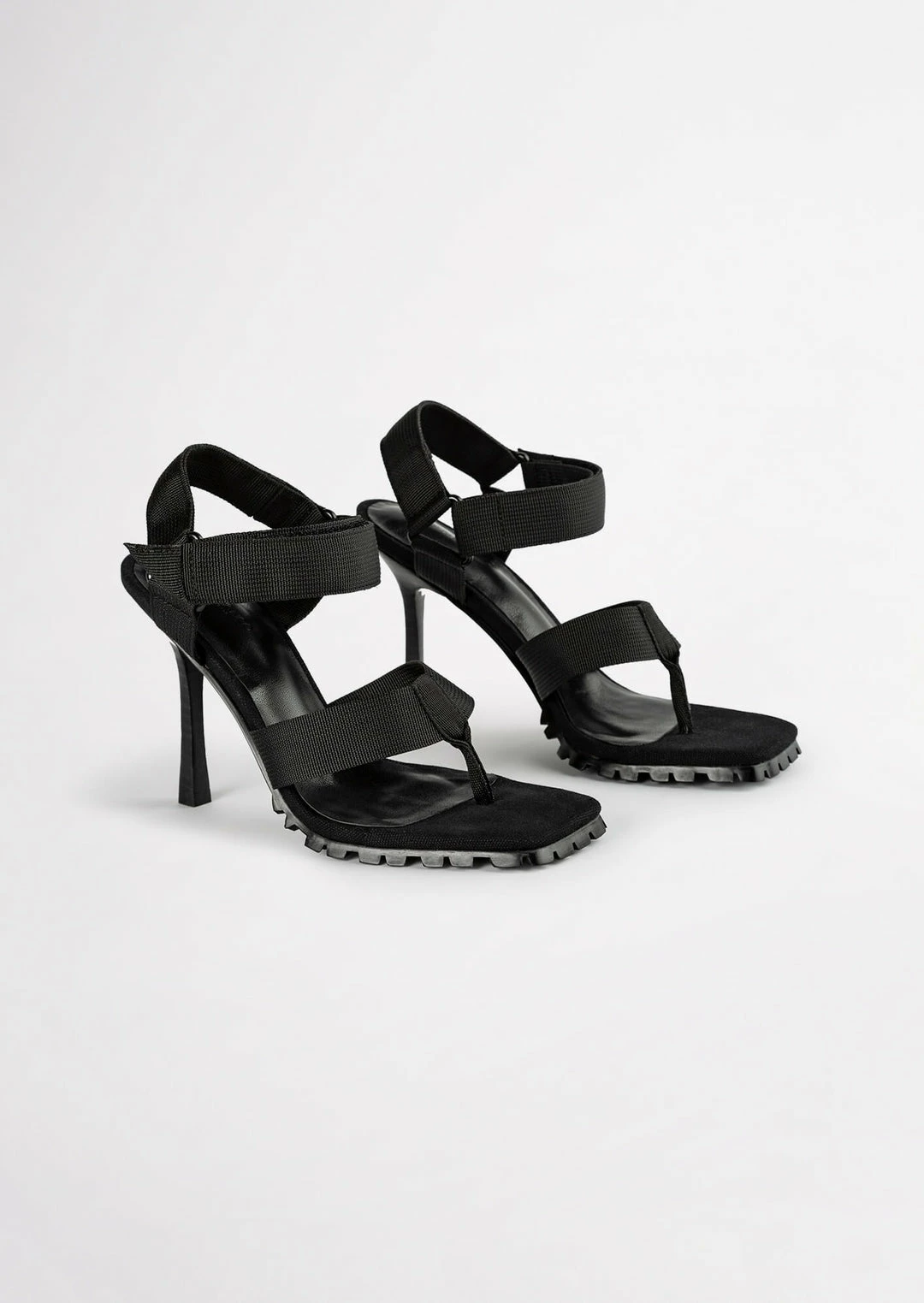 Tony Bianco Shoes Fia Black Webbing 11cm Heels 5 Tony Bianco Shoes Fia Black Webbing 11cm Heels