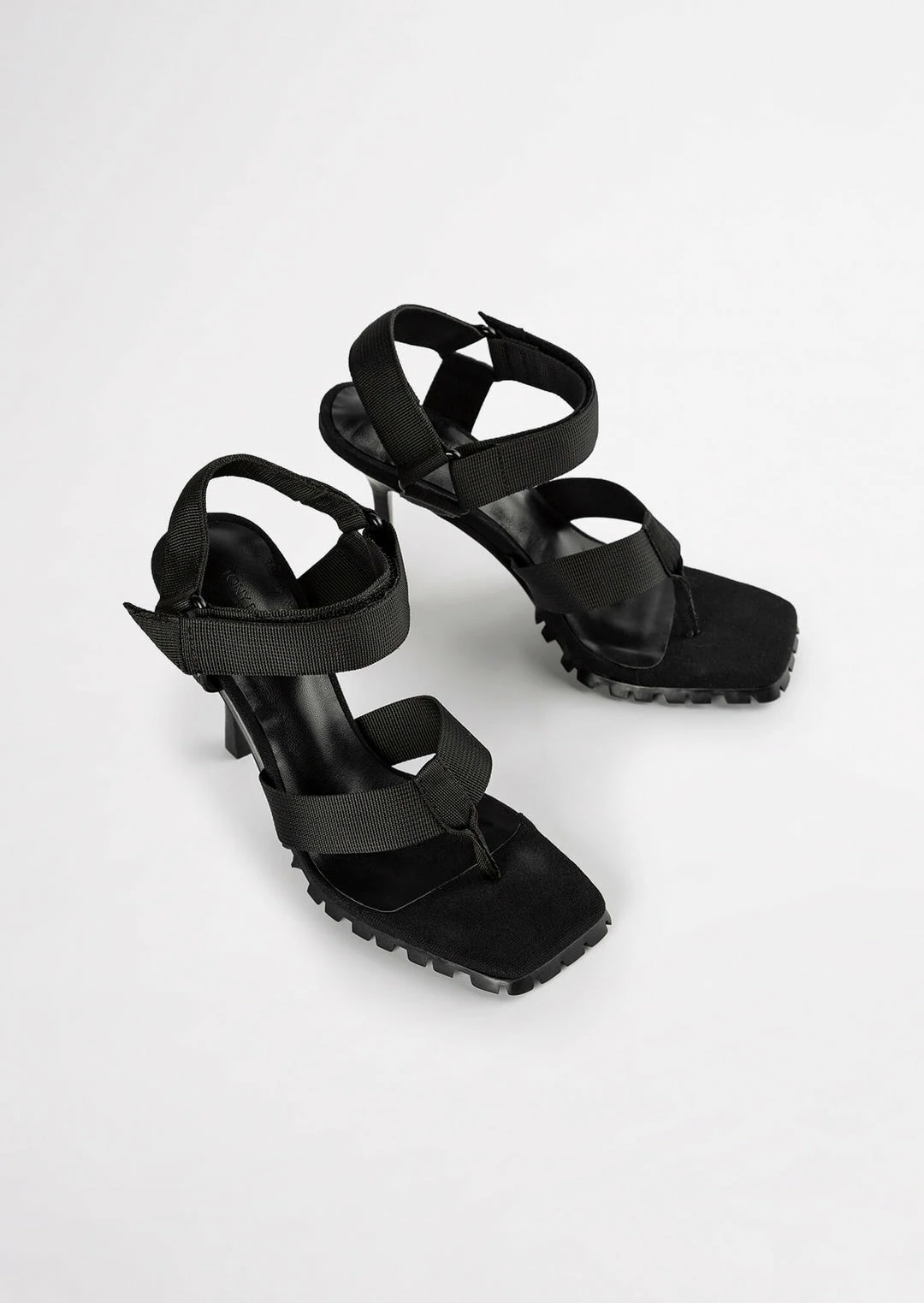 Tony Bianco Shoes Fia Black Webbing 11cm Heels 10 Tony Bianco Shoes Fia Black Webbing 11cm Heels