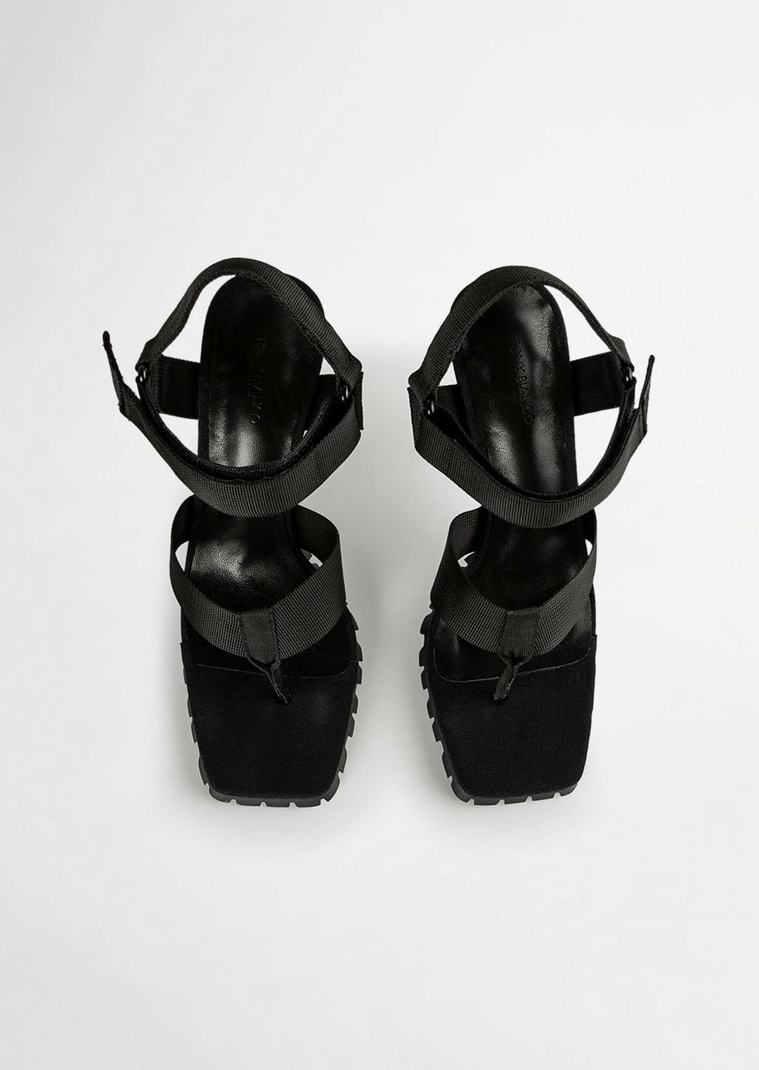 Tony Bianco Shoes Fia Black Webbing 11cm Heels 9 Tony Bianco Shoes Fia Black Webbing 11cm Heels