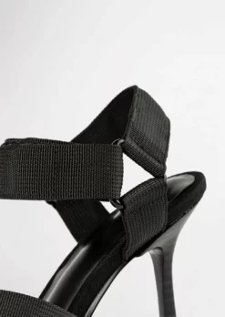 Tony Bianco Shoes Fia Black Webbing 11cm Heels 16 Tony Bianco Shoes Fia Black Webbing 11cm Heels