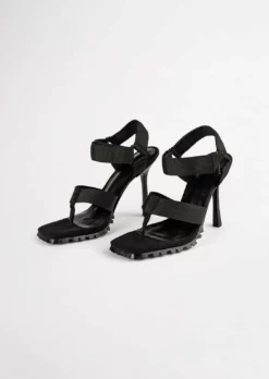 Tony Bianco Shoes Fia Black Webbing 11cm Heels 15 Tony Bianco Shoes Fia Black Webbing 11cm Heels