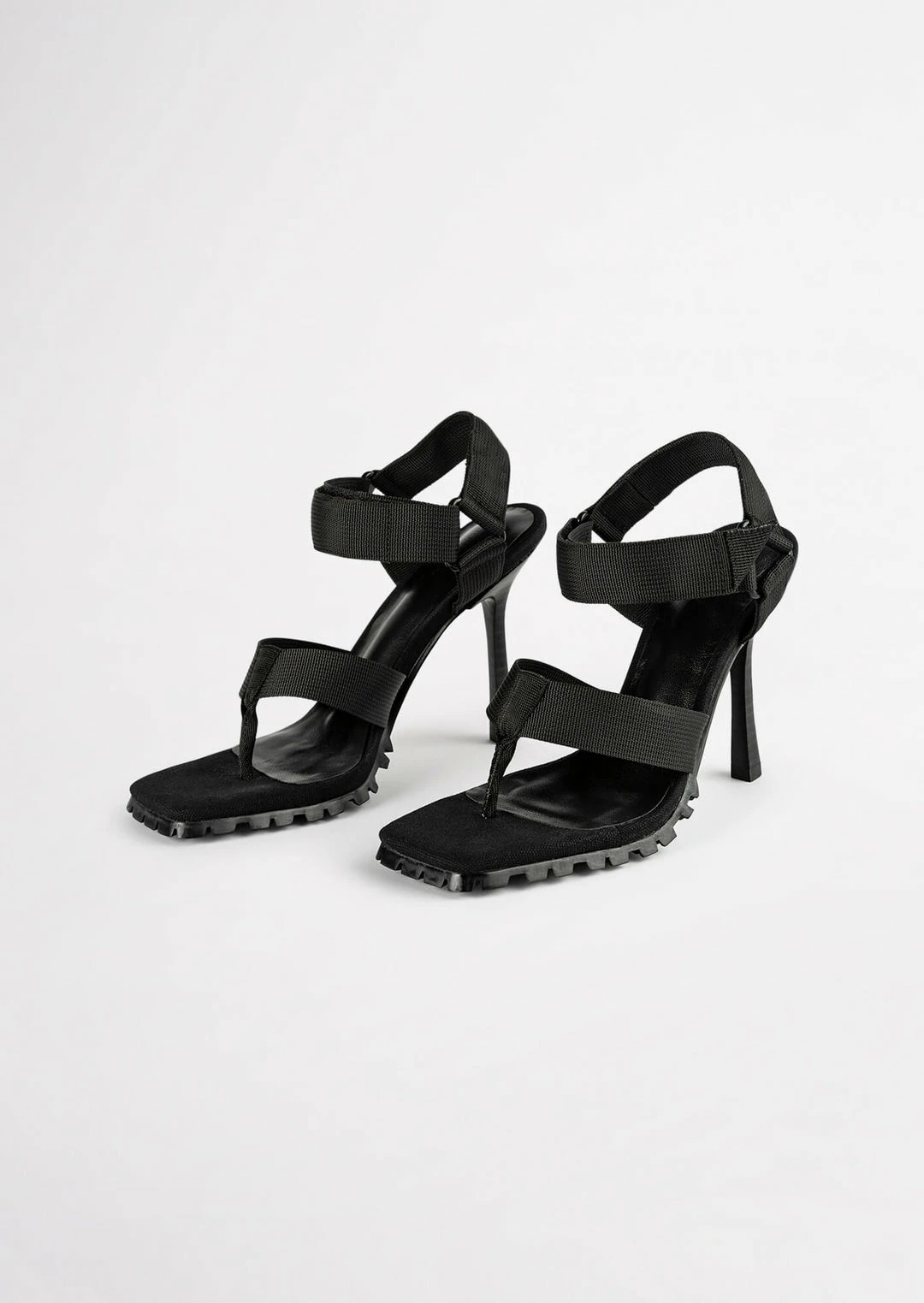 Tony Bianco Shoes Fia Black Webbing 11cm Heels 7 Tony Bianco Shoes Fia Black Webbing 11cm Heels