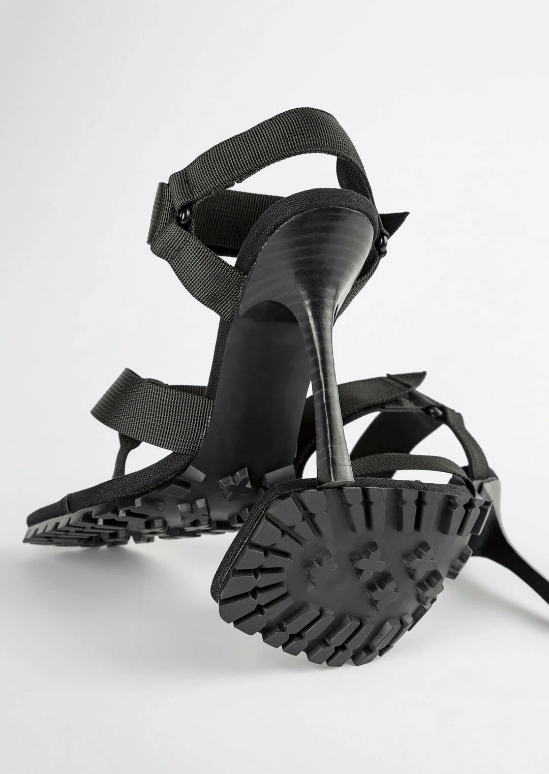 Tony Bianco Shoes Fia Black Webbing 11cm Heels 6 Tony Bianco Shoes Fia Black Webbing 11cm Heels