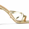 Tony Bianco Fior Gold Nappa Metallic 11cm Heels